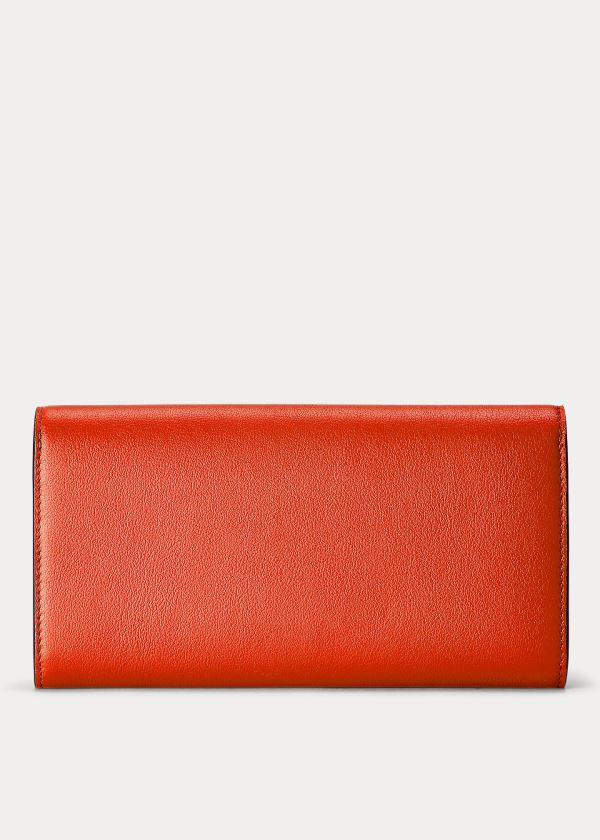 Ralph Lauren Calfskin Hinge-Lock Pung Dame Danmark (IBNJP7036)